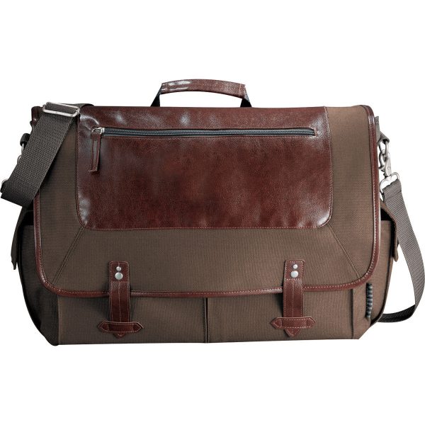 Field & Co. Grey Classic 15  Computer Messenger Bag Supply - Image 2