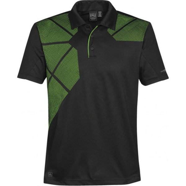 Stormtech Men s Black Spring Green Prism Performance Polo Online Sale
