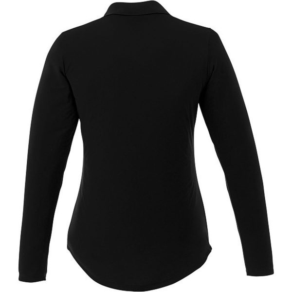 Trimark Women s Black Mori Long Sleeve Polo For Cheap - Image 2