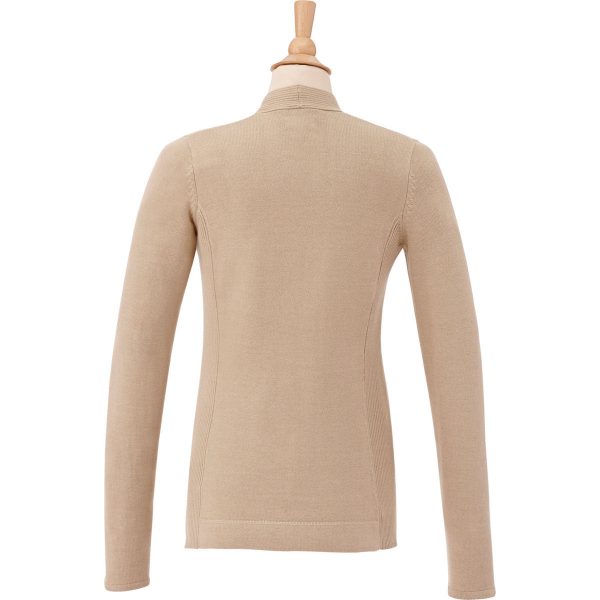 Elevate Women s Desert Khaki Lockhart Full Zip Sweater For Discount - Image 2